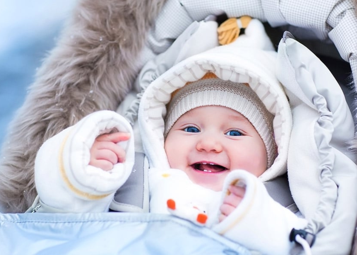 habiller bébé à la sortie de la maternité en hiver